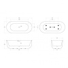 ванна акриловая отдельностоящая belbagno bb706-1700-770