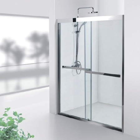 Дверь для душевой кабины в нишу Aquanet Delta NPD6122 140 00183848 профиль хром, стекло прозрачное