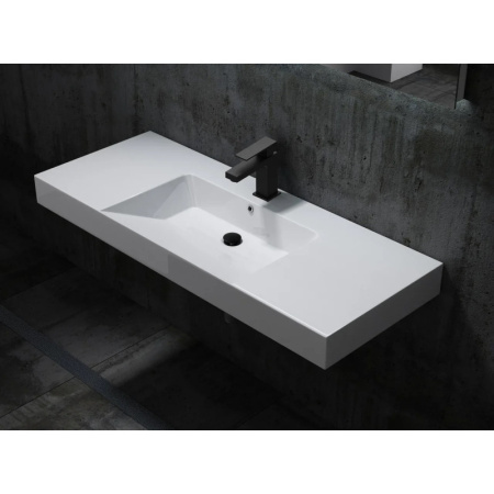 смеситель paffoni elle el071no для раковины, без донного клапна, черный матовый