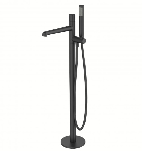смеситель для ванны belbagno uno uno-fmt-nero черный матовый