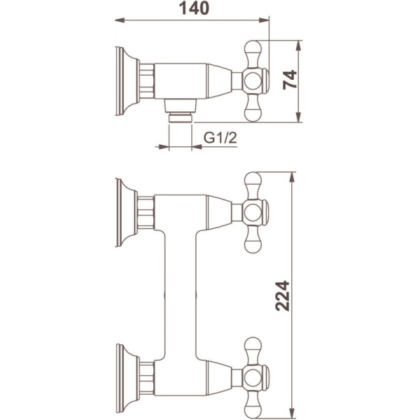 смеситель для душа d&k hercules hessen da1423141