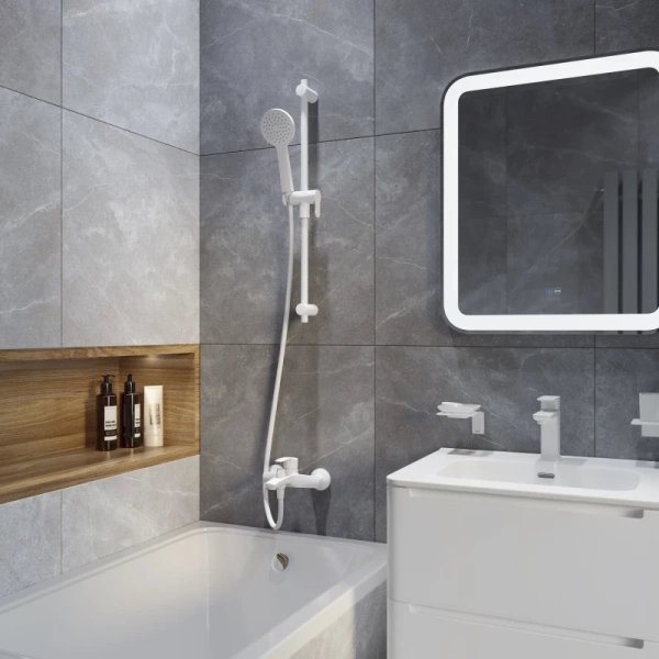 душевая штанга iddis ray ray70w0i17 белая матовая