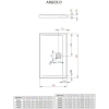 душевой поддон 140×90 см radaway argos d 4ad914-01