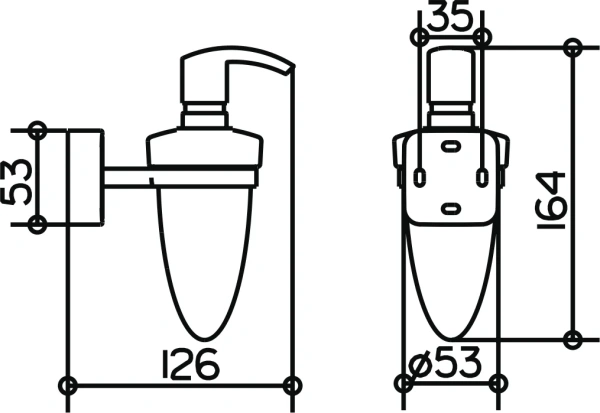 Дозатор для мыла Keuco Smart 02352 Дозатор для мыла Keuco Smart 02352