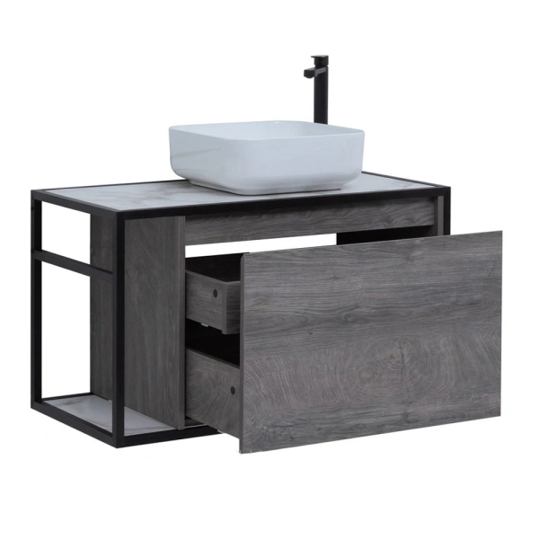 тумба под раковину aquanet nova lite loft 90 r дуб рошелье, 00261655