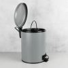 мусорное ведро fixsen fx-34024k 5л, с педалью, серый