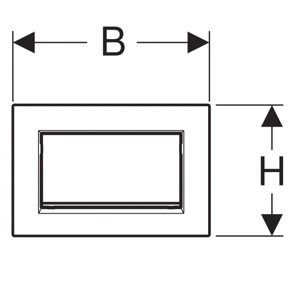 клавиша для инсталляции geberit sigma 30 115.893.kx.1 хром