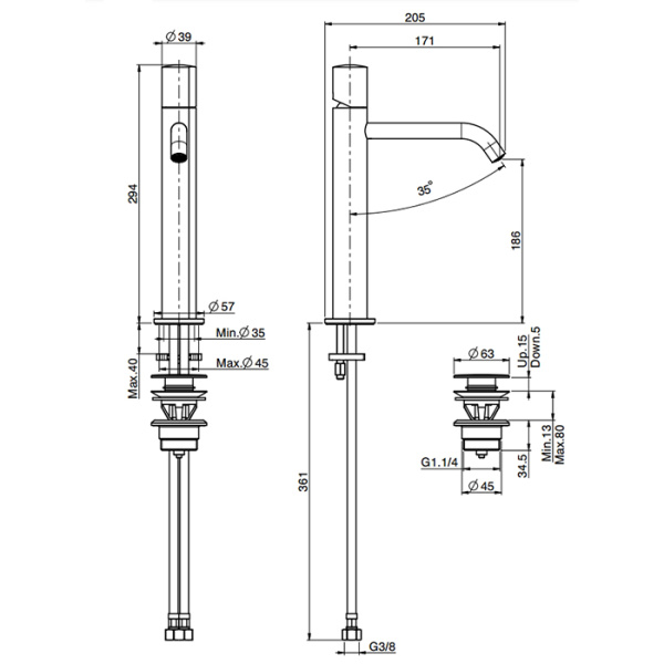 смеситель fima carlo frattini so f3181/xhor для раковины, на 1 отв., высокий, с донным клапаном, золото смеситель fima carlo frattini so f3181/xhor для раковины, на 1 отв., высокий, с донным клапаном, золото