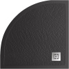 Поддон из искусственного мрамора BelBagno TRAY-MR-UNO-R-90-550-35-NERO-CR, цвет черный