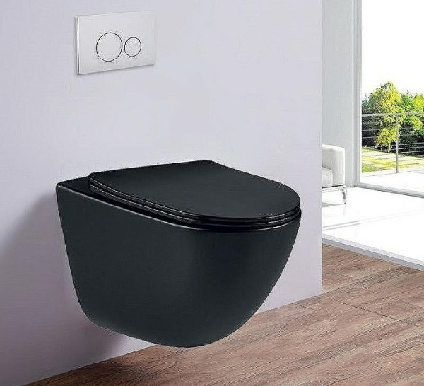 унитаз подвесной esbano lotus esuplotubm черный матовый