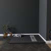 душевой поддон aquanet delight 00260112 из искусственного камня, 119×80 см, черный