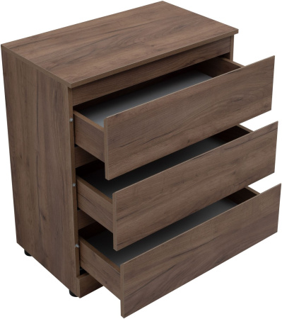 комод aquanet сканди 70 дуб крафт (3 ящика)