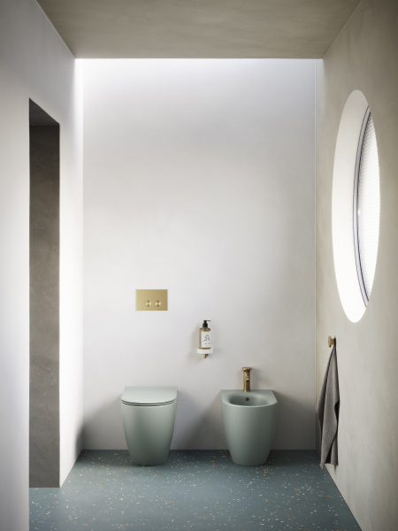 биде catalano sfera 0519551028 напольное, с 1 отв., 55x35 см, aqua satinato