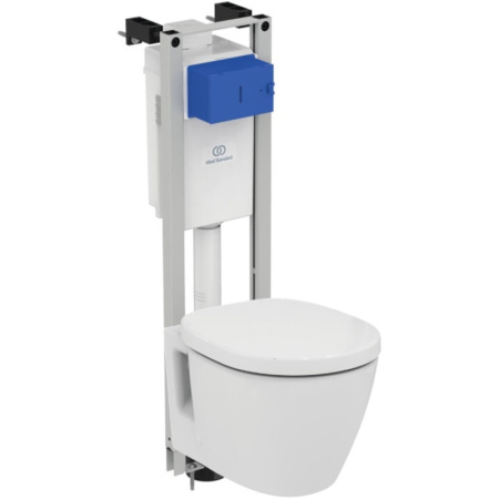 Комплект унитаза с инсталляцией Ideal Standard W220101 с сиденьем микролифт