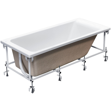 акриловая ванна roca easy zru9302905 170x70 см, без каркаса, цвет белый