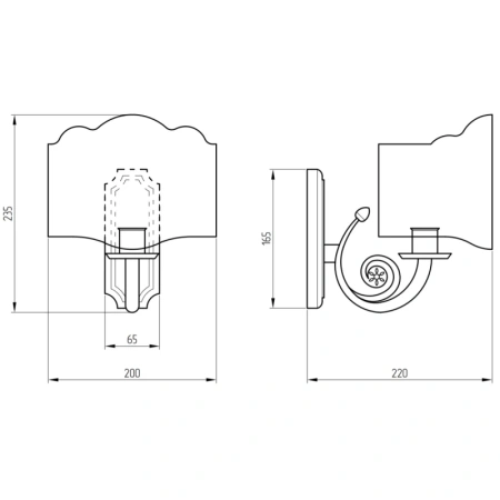 светильник migliore mirella 17187 цвет бронза