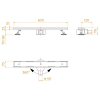 душевой лоток rgw sdr-08-60 21210860-011 под плитку