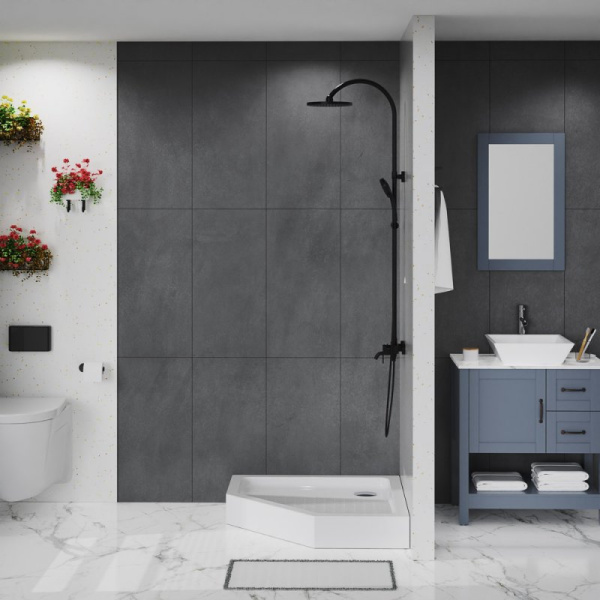 акриловый поддон для душа belbagno tray 90x90 tray-bb-p-90-15-w белый
