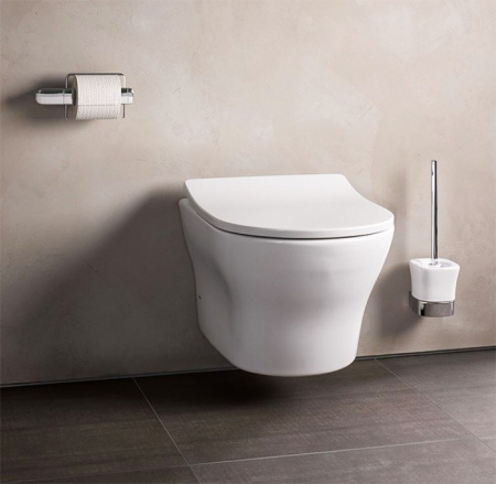 сиденье для унитаза slim toto mh tc514f с плавным опусканием softclose, цвет белый