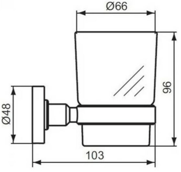 Стакан для зубных щеток Ideal Standard IOM A9121AA Хром