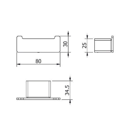 крючок двойной langberger vico 11332a-bp