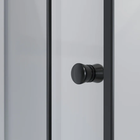 душевой уголок niagara eco 120×80 ng-012-14qt профиль черный, стекло тонированное