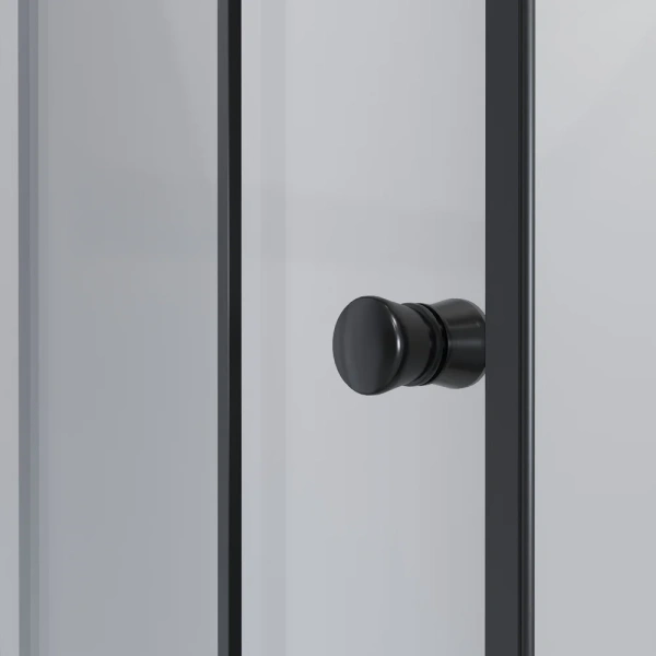 душевой уголок niagara eco 120×80 ng-012-14qt профиль черный, стекло тонированное
