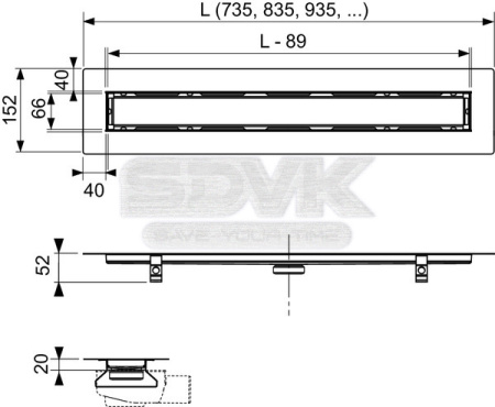 душевой лоток tece drainline 120 см, 651200 с решеткой хром, для натурального камня