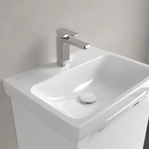 раковины villeroy & boch architectura 4a87mlr1 подвесная/мебельная, 55x42xh16,5см, альпийский белый с ceramicplus