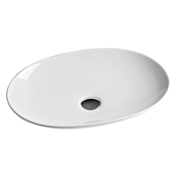 раковина накладная 60 см artceram lafontana lfl001 01 00, белая.