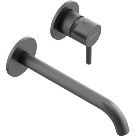 Смеситель для раковины Sancos Etna SC9004GG встраиваемый, вороненая сталь