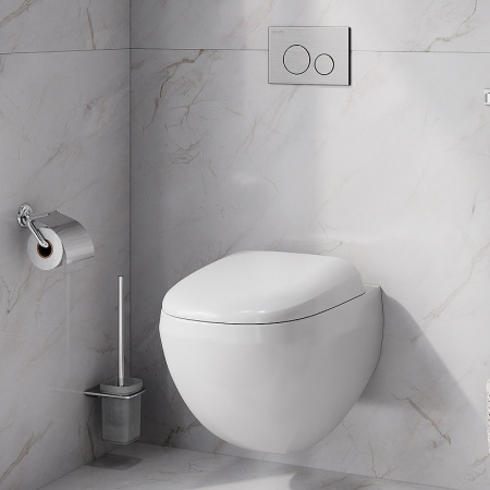 унитаз am.pm sensation flashclean ck30h0904w подвесной с гигиеническим душем и ершиком с сиденьем микролифт