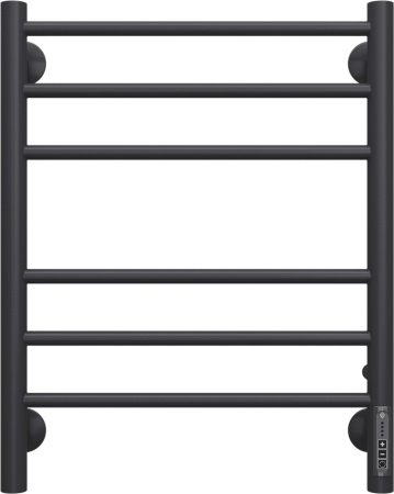 Полотенцесушитель электрический Terminus Аврора П6 450x600 4670078527479, матовый чёрный