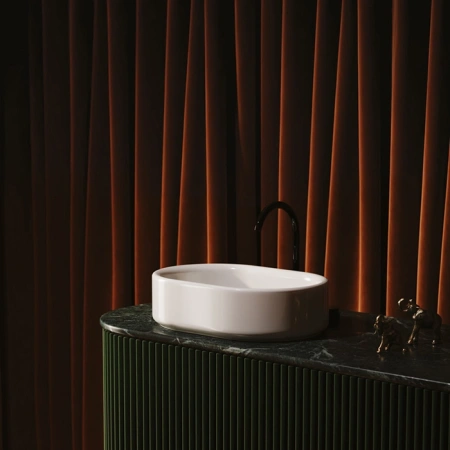 artceram wonder раковина накладная 55х37см., без отв., покр saniglaze, цвет: белый