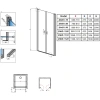 душевая дверь radaway nes dwd i 120 10027120-54-01 прозрачное