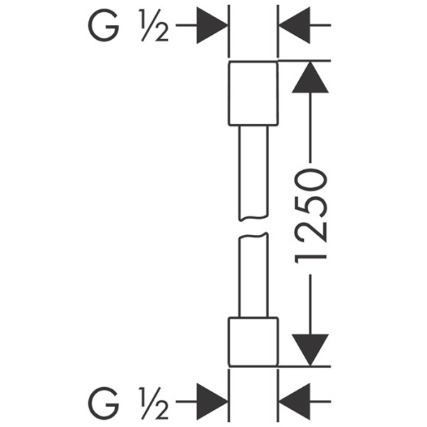 душевой шланг 125 см axor starck 28282000 душевой шланг 125 см axor starck 28282000