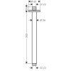 потолочный кронштейн 300 мм hansgrohe vernis blend 27805000