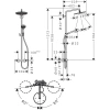 душевая система hansgrohe croma select s showerpipe 280 1jet 26890990