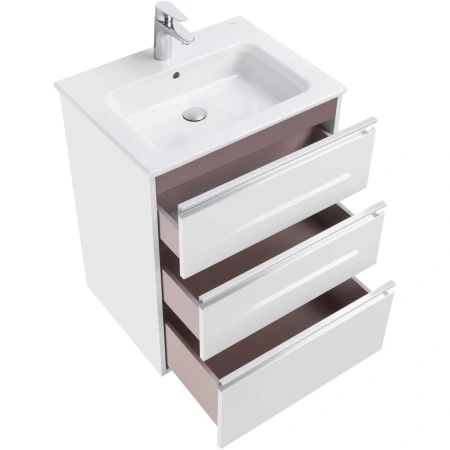 тумба белый глянец 58,5 см roca the gap a857404806