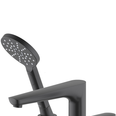 смеситель на борт ванны aquatek бетта aq1148mb черный матовый