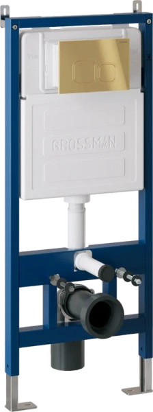 клавиша для инсталляции grossman cosmo 700.k31.02.300.300 для унитаза, пластик, золото глянцевое