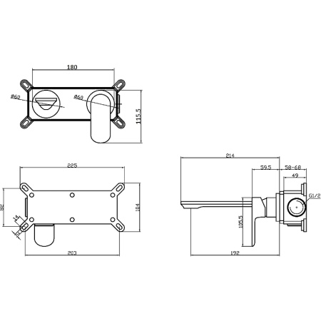 смеситель для раковины agger gorgeous a0272244 черный матовый смеситель для раковины agger gorgeous a0272244 черный матовый