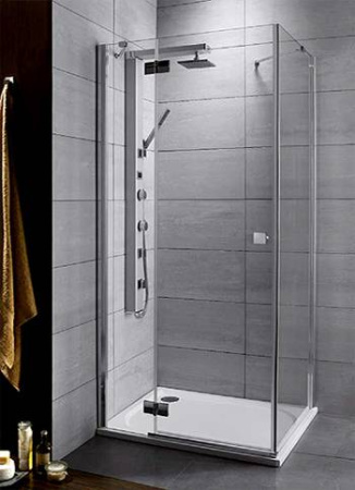 душевой уголок radaway almatea kdj 90 l×90 графитовое