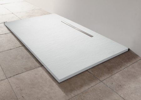 душевой поддон из искусственного камня неокварца jacob delafon surface 160x80 e62631-ss2 белый гипс