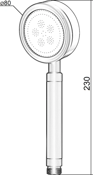душевая лейка orange lm33pdb черный