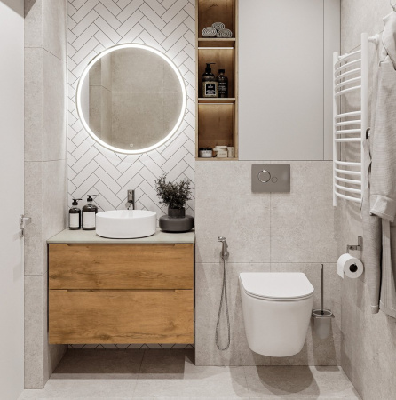 Тумба под раковину BelBagno Etna-H60 80 ETNA-H60-800-2C-SO-RW-P подвесная Rovere Moro