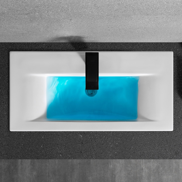 раковина в ванную накладная/полувстраиваемая 81 см ceramalux 9393-80 белая