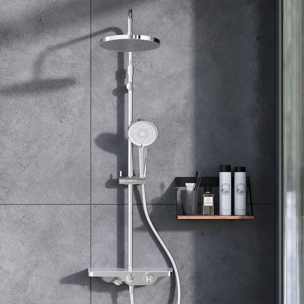 душевая система damixa apollo 947760000 с термостатом, цвет хром