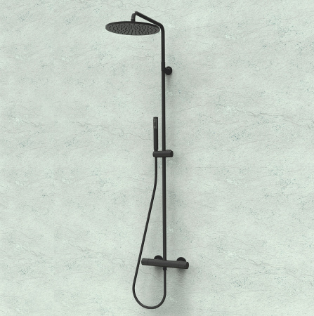 душевая система bossini cosmo l10095.073 черная матовая