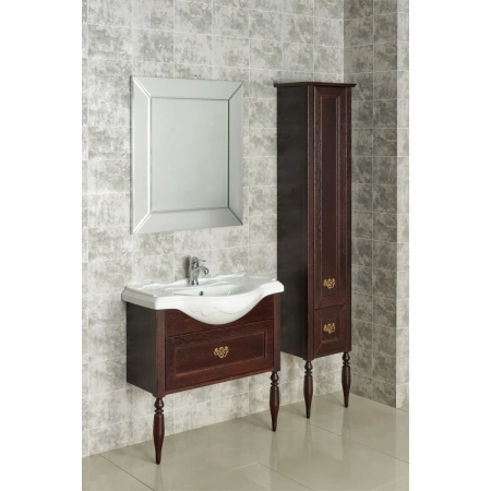 пенал roca america evolution l zru9302946 напольный l, дуб тёмный шоколад